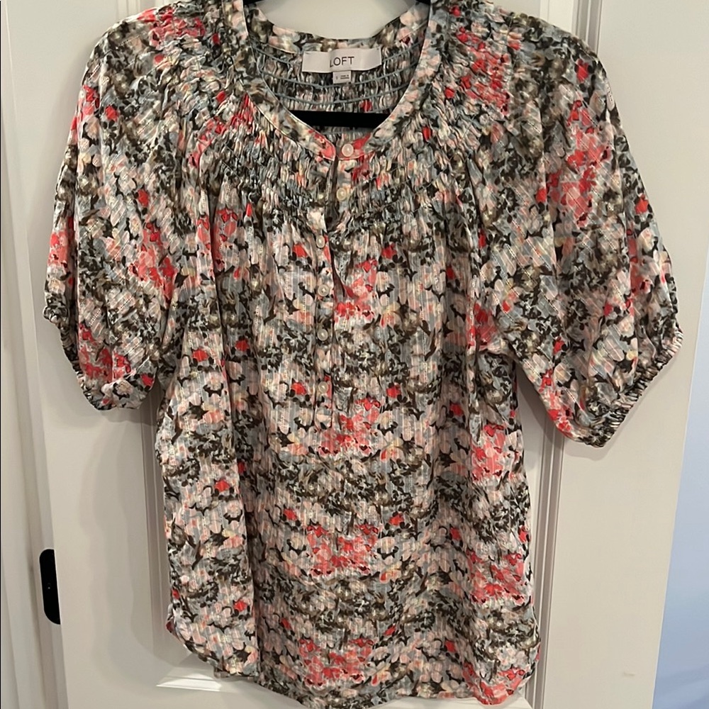 LOFT Women's Floral Top - Multicolor